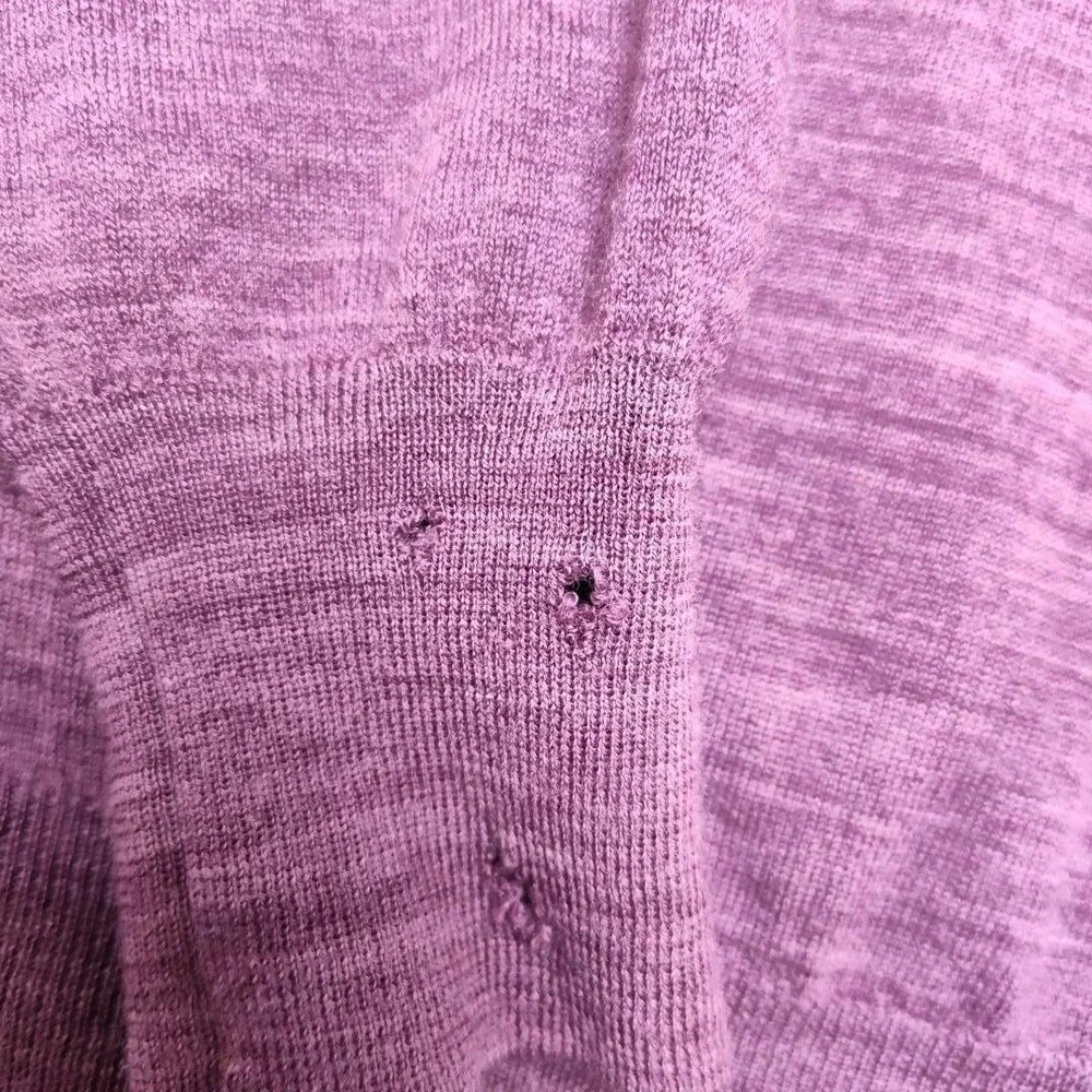 Peter Millar Sweater Mens XL Purple 1/4 Zip Mock Neck Tight-Knit Italy Golf HOLE